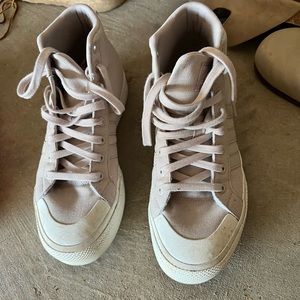 High top adidas sneakers like new
